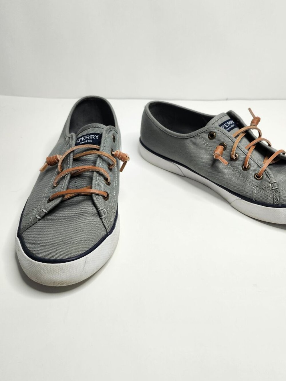 Sperry Top Sider Gray Boat Shoes Women's Size 9.5
